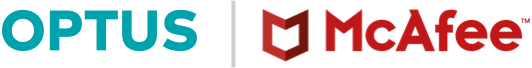 Optus and McAfee logo