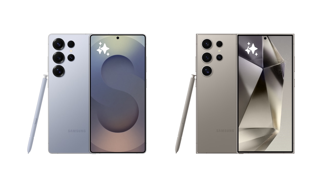 Samsung Galaxy S25 Ultra and Galaxy S24 Ultra side-by-side