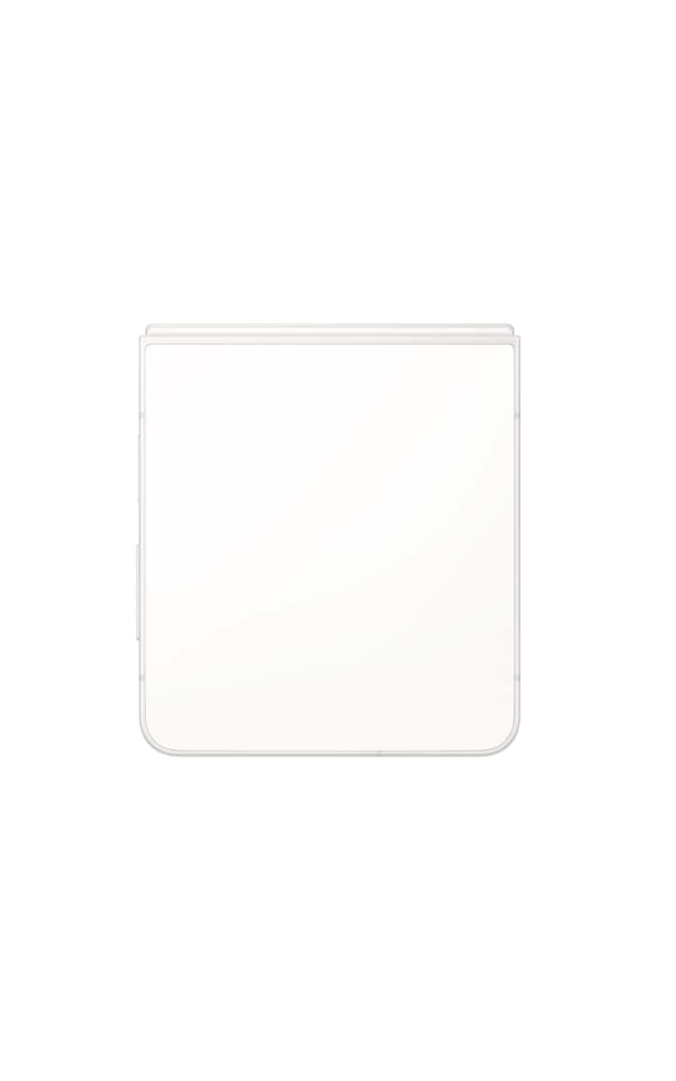 Folded Back view of Samsung Galaxy Z Flip8 in cream.