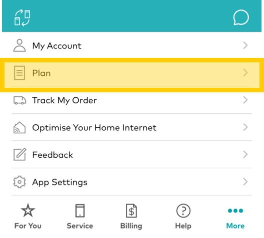 How to view plan details in the My Optus app