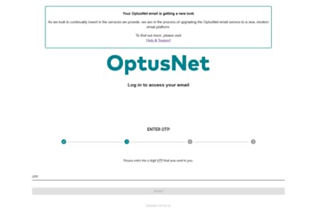 OptusNet - new password reset
