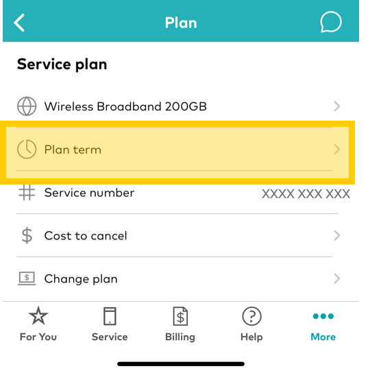 How to see your contact or plan end date in My Optus app