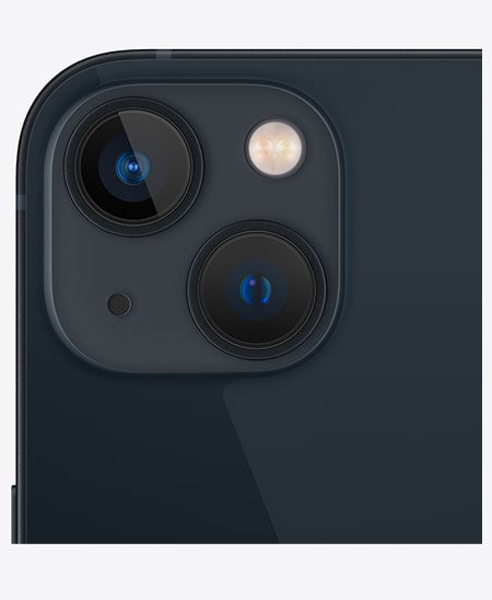 Detail of the camera housing for dual camera system of the iPhone 13 ...