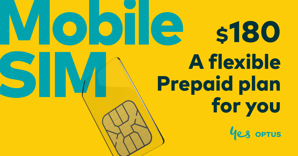 Optus $180 Prepaid Mobile SIM