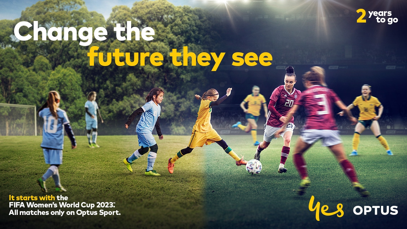 Optus Sport's commitment to change the future they see, marking two