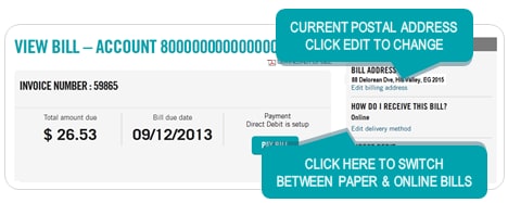 How to Change Your Bill's Postal or Email Address